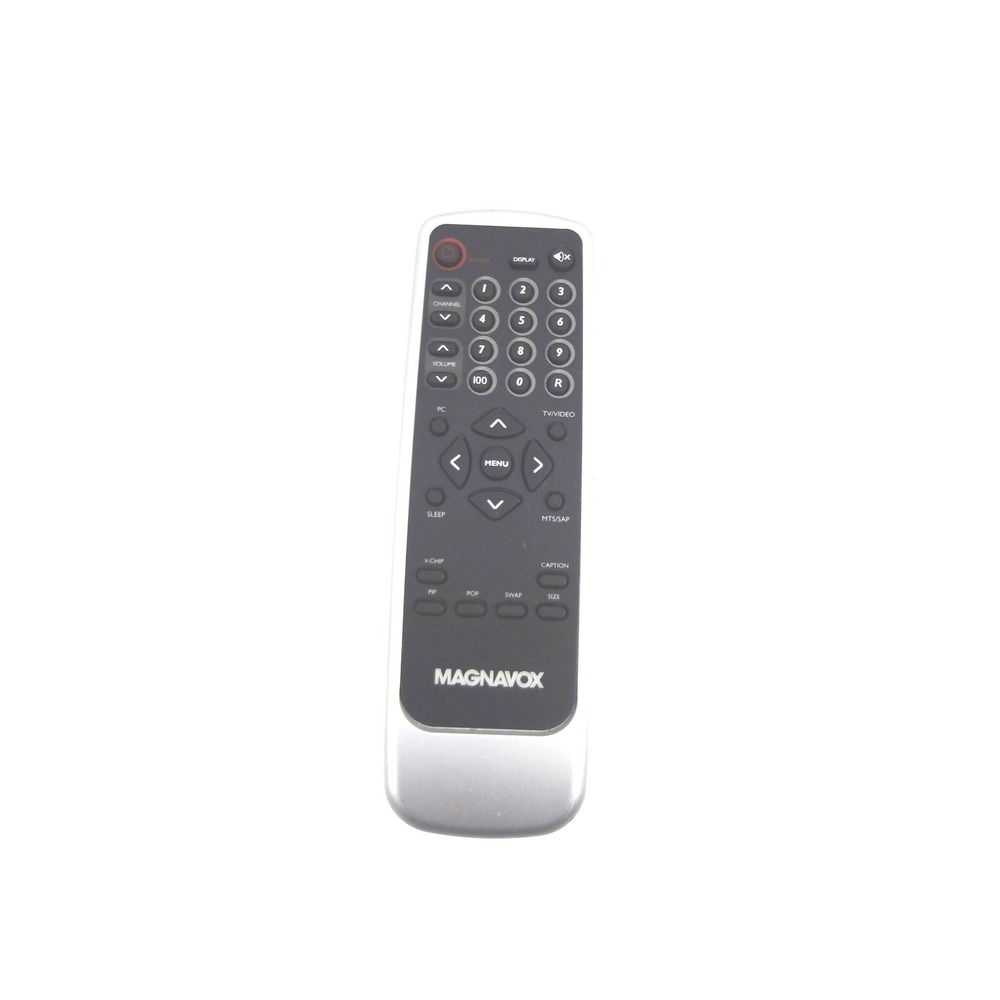 Vintage Magnavox 98TR7SW-1NE-MNF LCD TV Remote Control Silver Black Replacement